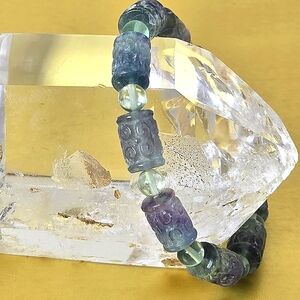 Natural Flourite Stretch Bracelet 5.5cm (Diameter)